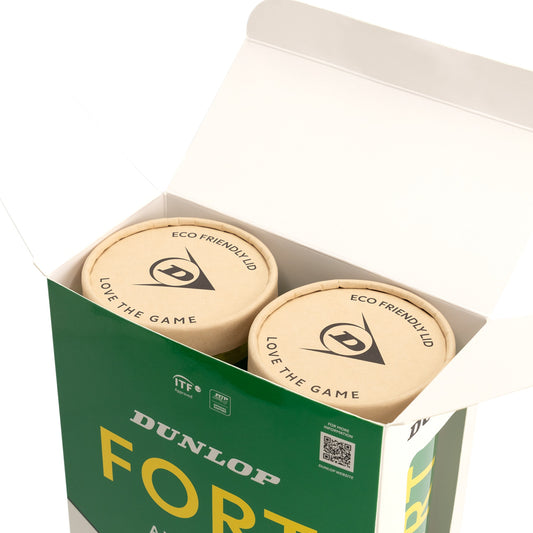 כדורי טניס Dunlop Fort All Court TS – קרטון 18 רביעיות (72 כדורים)