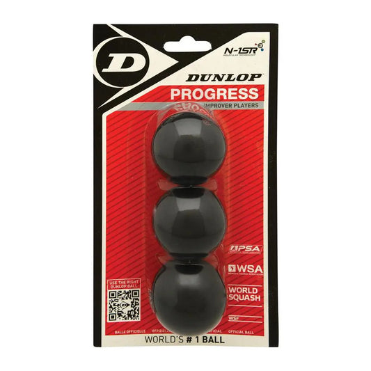 כדורי סקווש Dunlop PROGRESS – מארז שלישייה