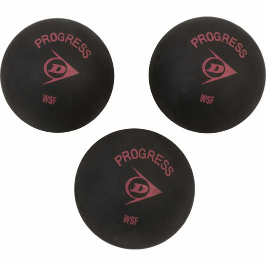 כדורי סקווש Dunlop PROGRESS – מארז שלישייה