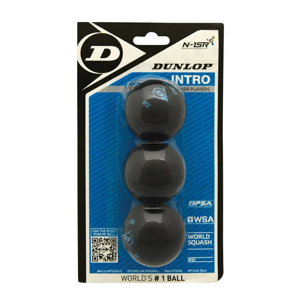 כדורי סקווש Dunlop INTRO – מארז שלישייה