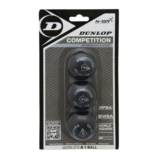 כדורי סקווש Dunlop COMPETITION – מארז שלישייה