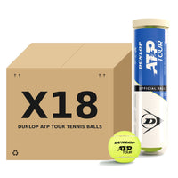 כדורי טניס Dunlop ATP Tour – קרטון 18 רביעיות (72 כדורים)