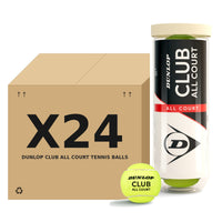 כדורי טניס Dunlop Club All Court – קרטון 24 שלישיות (72 כדורים)