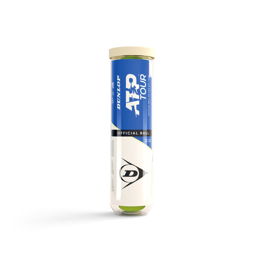 כדורי טניס Dunlop ATP Tour – קרטון 18 רביעיות (72 כדורים)