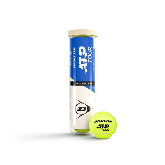 כדורי טניס Dunlop ATP Tour – קרטון 18 רביעיות (72 כדורים)