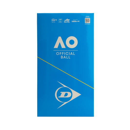 כדורי טניס Dunlop Australian Open – קרטון 18 רביעיות (72 כדורים)