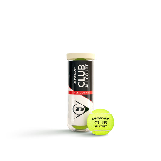 כדורי טניס Dunlop Club All Court – קרטון 24 שלישיות (72 כדורים)