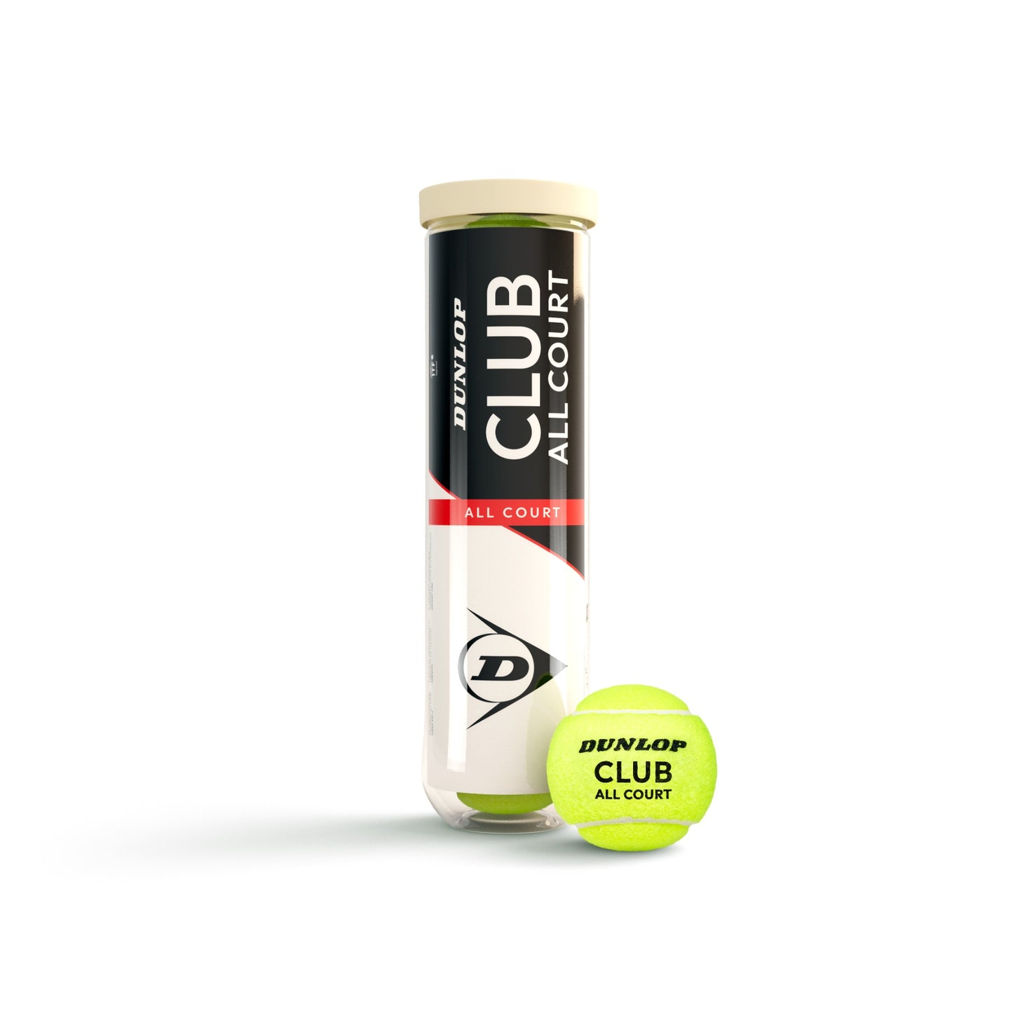 כדורי טניס Dunlop Club All Court – קרטון 18 רביעיות (72 כדורים)