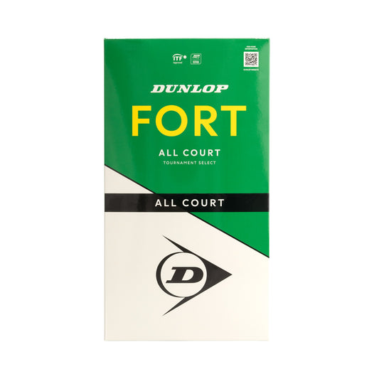 כדורי טניס Dunlop Fort All Court TS – קרטון 18 רביעיות (72 כדורים)
