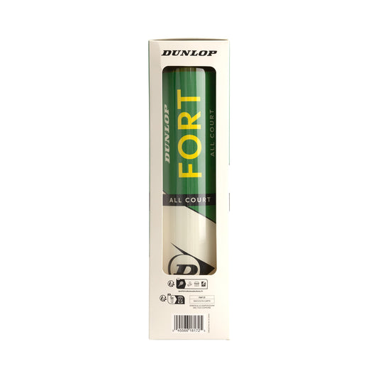כדורי טניס Dunlop Fort All Court TS – קרטון 18 רביעיות (72 כדורים)