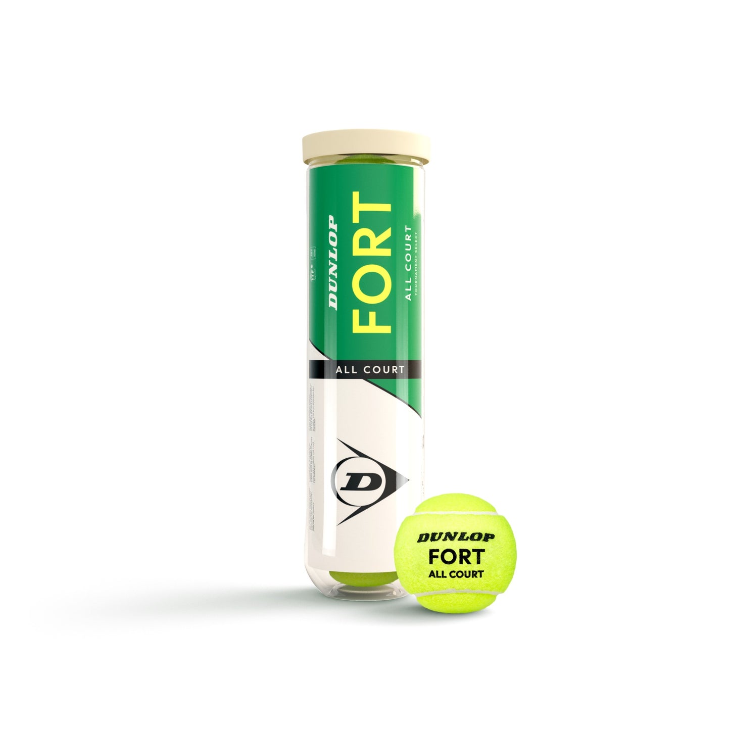 כדורי טניס Dunlop Fort All Court TS – קרטון 18 רביעיות (72 כדורים)
