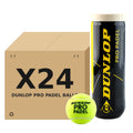 כדורי פאדל Dunlop PRO PADEL – קרטון 24 שלישיות (72 כדורים)