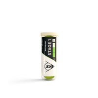 כדורי טניס Dunlop Stage 1 Green – קרטון 24 שלישיות (72 כדורים)