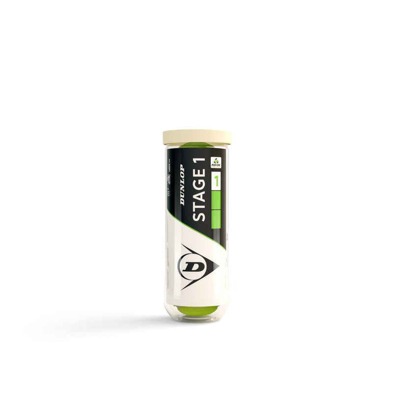כדורי טניס Dunlop Stage 1 Green – קרטון 24 שלישיות (72 כדורים)