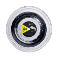 גיד טניס | S-GUT שחור סליל 200 מ'