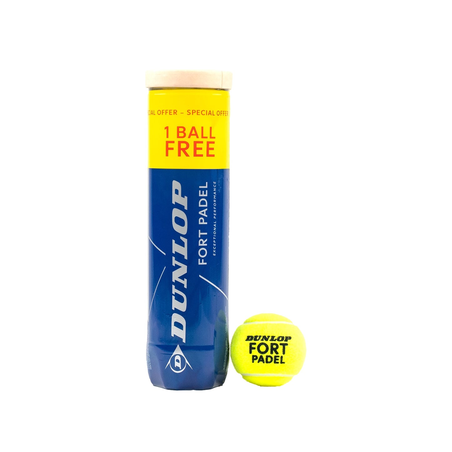 כדורי פאדל Dunlop FORT PADEL מארז 3+1