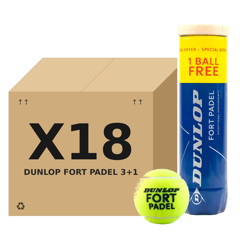 קרטון כדורי פאדל Dunlop FORT PADEL 3+1