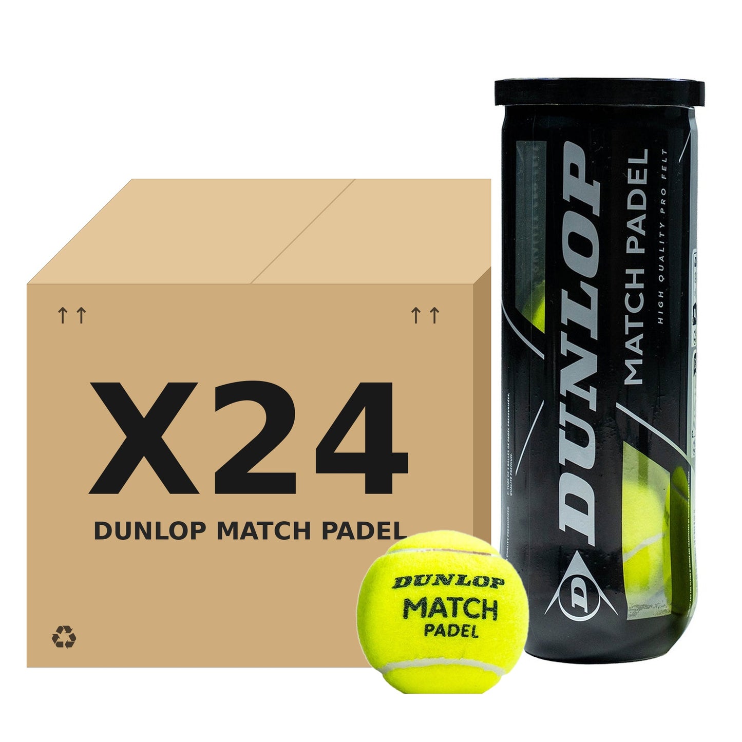 קרטון כדורי פאדל Dunlop MATCH PADEL