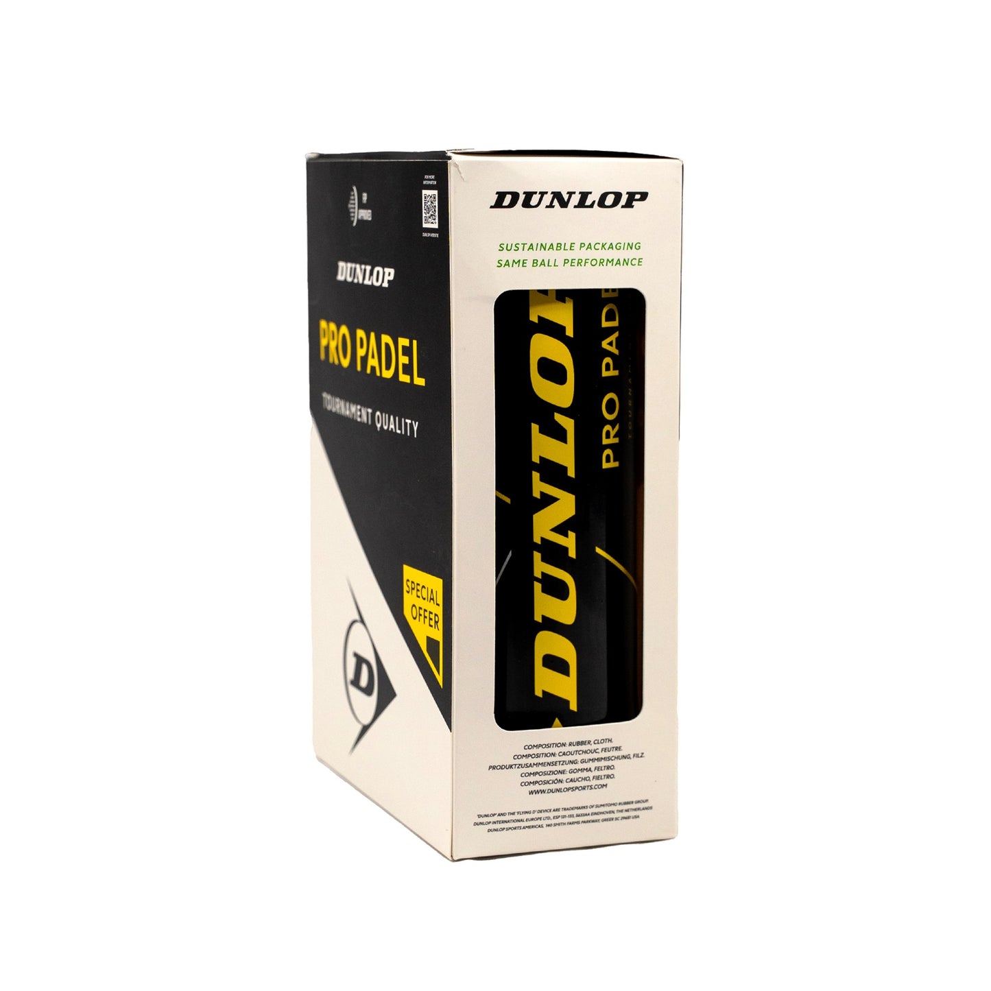 כדורי פאדל Dunlop PRO PADEL זוג שלישיות