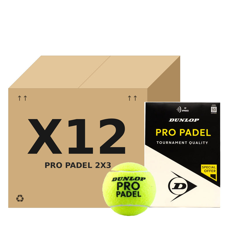 קרטון כדורי פאדל Dunlop PRO PADEL 2×3