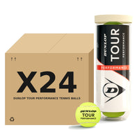 כדורי טניס Dunlop Tour Performance – קרטון 24 שלישיות (72 כדורים)
