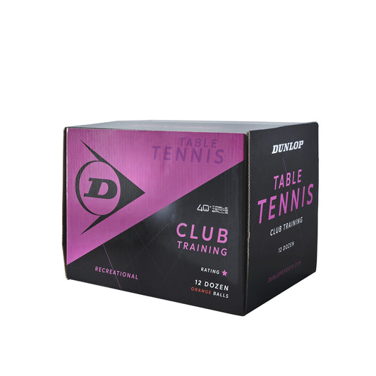 כדורי טניס שולחן Dunlop CLUB TRAINING
