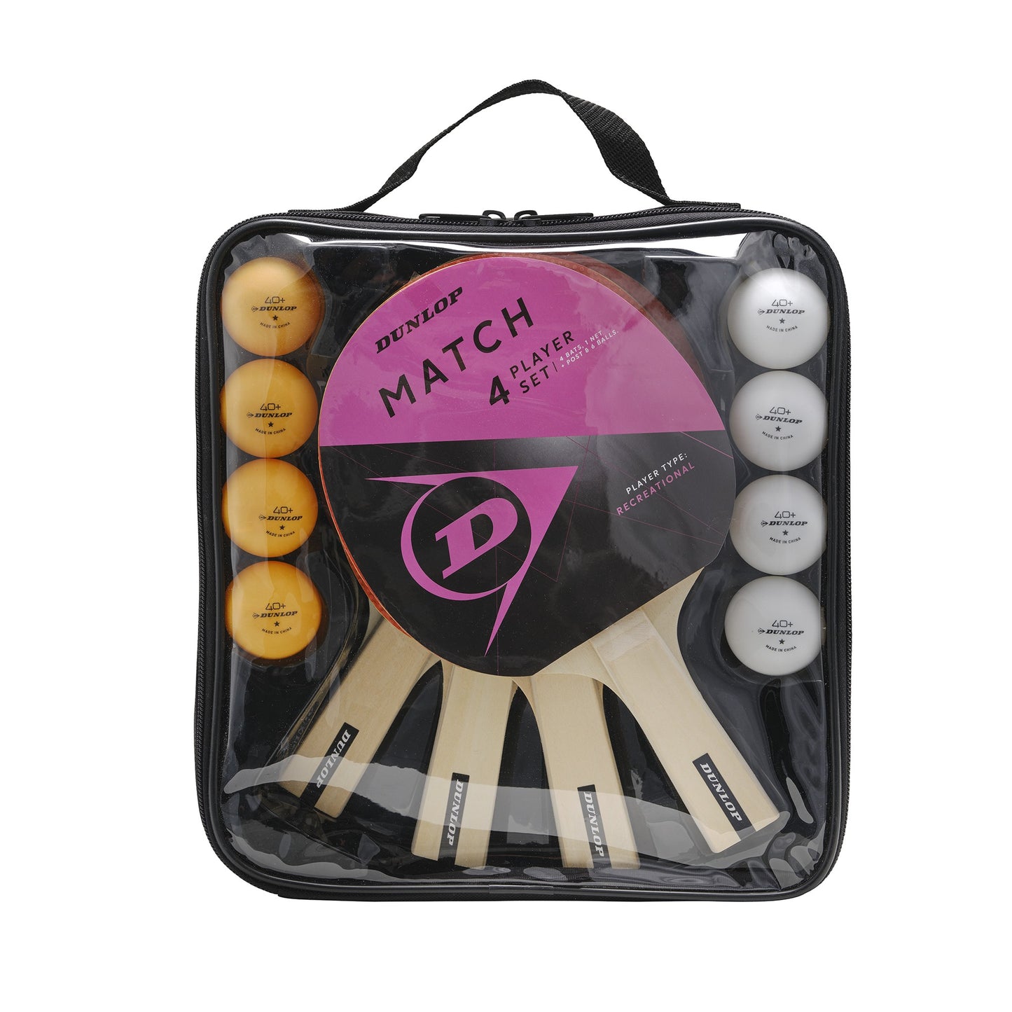 מארז טניס שולחן Dunlop MATCH ל-4 שחקנים